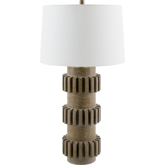 Bute Accent Table Lamp by Livabliss in painted. Made from resin, linen, plastic in a modern style.