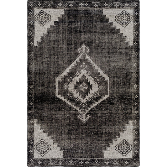 Burnley Rug - 29969 by Surya in black, light beige. Made from 100% wool in a unique style.