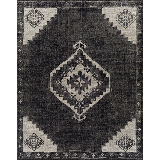Burnley Rug - 29969 by Surya in black, light beige. Made from 100% wool in a unique style.
