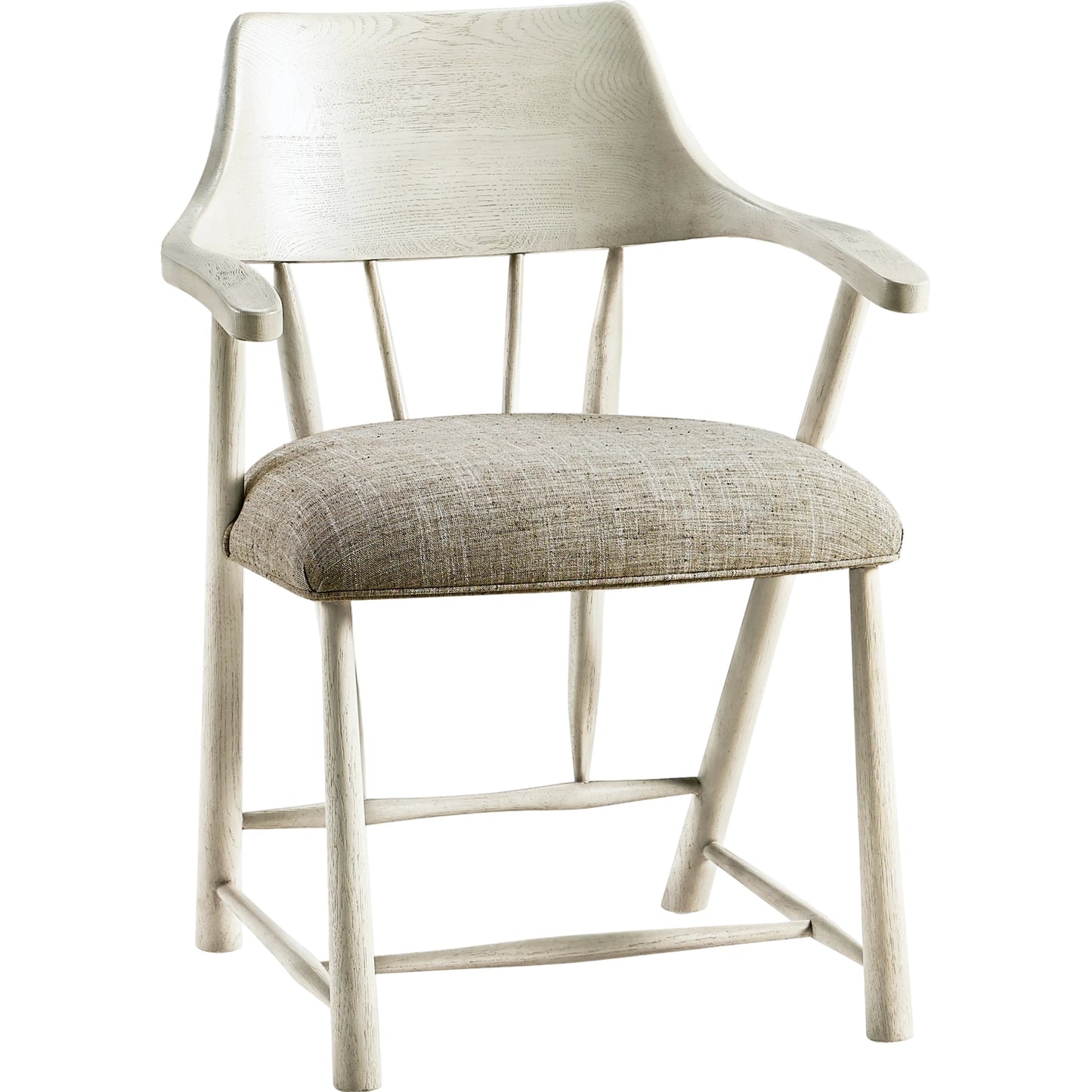 001 SI-2186364 | Primary Silo | Reimagined Transient Captains Chair by Jonathan Charles in country white oak. Made from oak in a modern style.