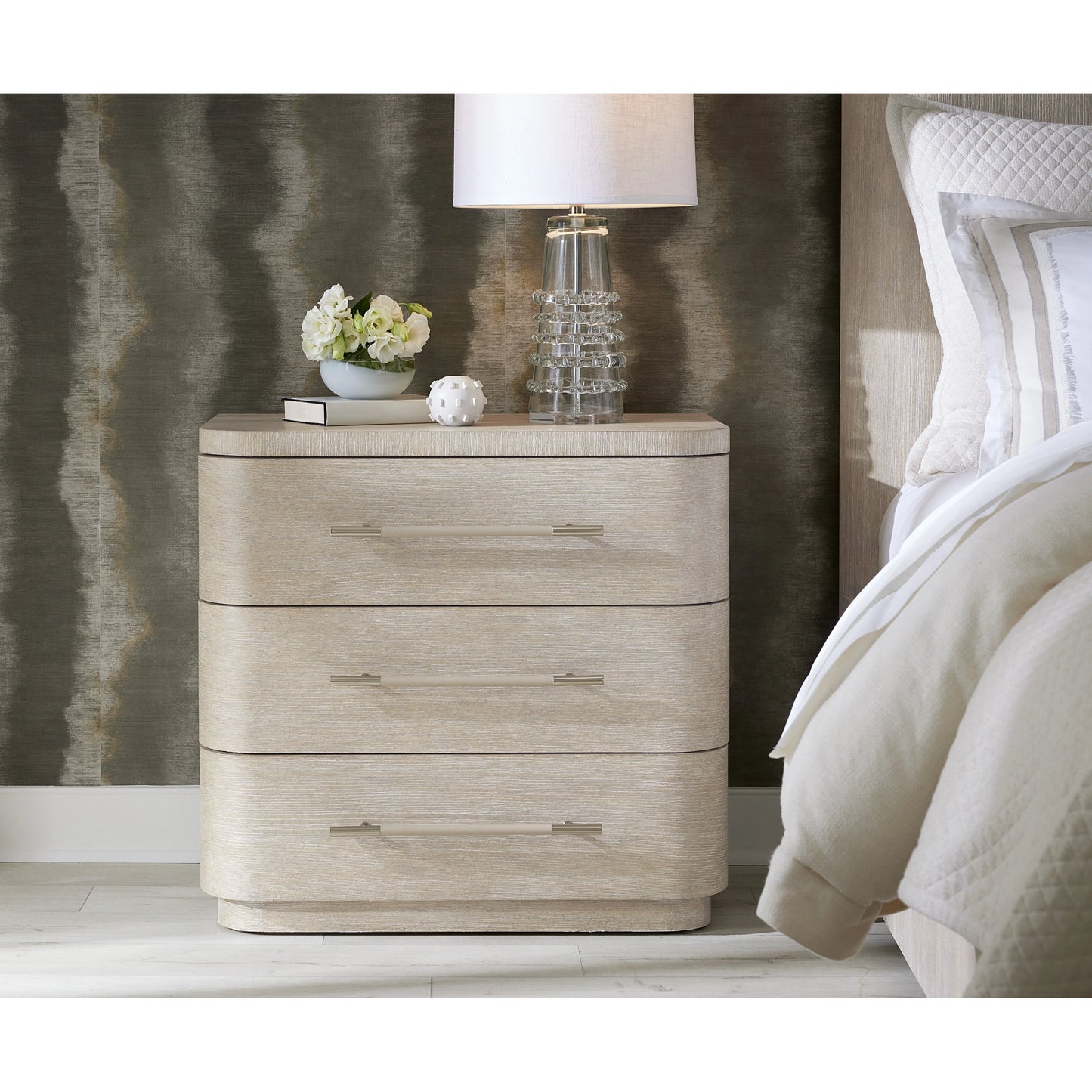 007 SI-2133673 | Lifestyle | Modern Mood Three Drawer Nightstand by Hooker Furniture. Made from oak veneers in a modern style.