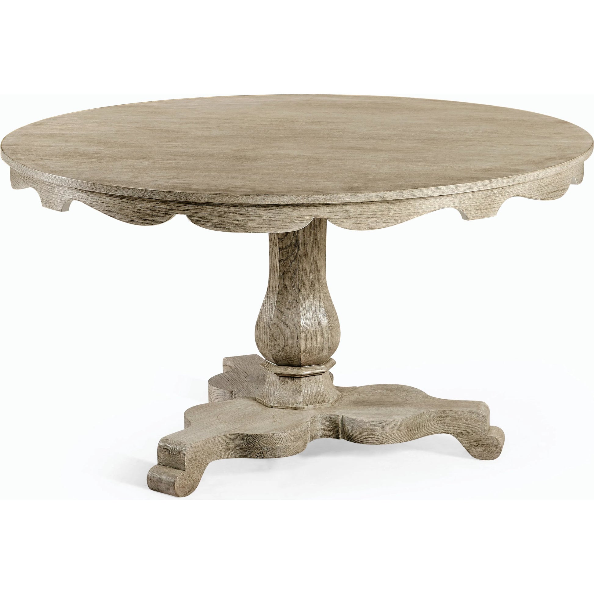 William Yeoward Overbury Dining Table by Jonathan Charles in grey and greyed oak. Made from oak in a cottage & farmhouse style.