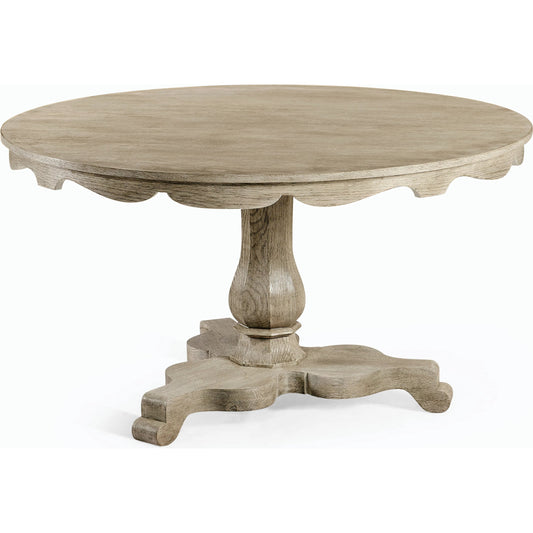 William Yeoward Overbury Dining Table by Jonathan Charles in grey and greyed oak. Made from oak in a cottage & farmhouse style.