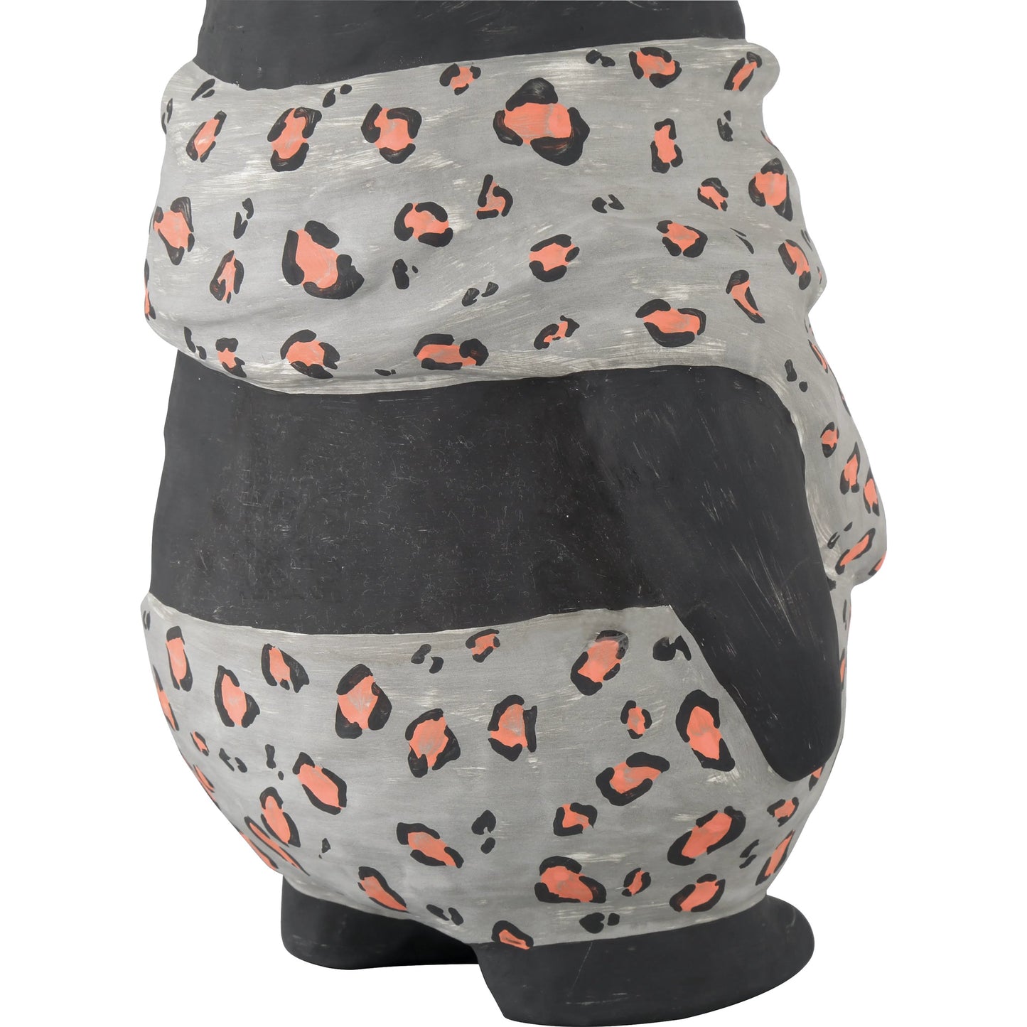 004 SI-2191715 | Additional Silo | Feline Object by Currey and Company in black, gray, pink. Made from porcelain in a modern style.
