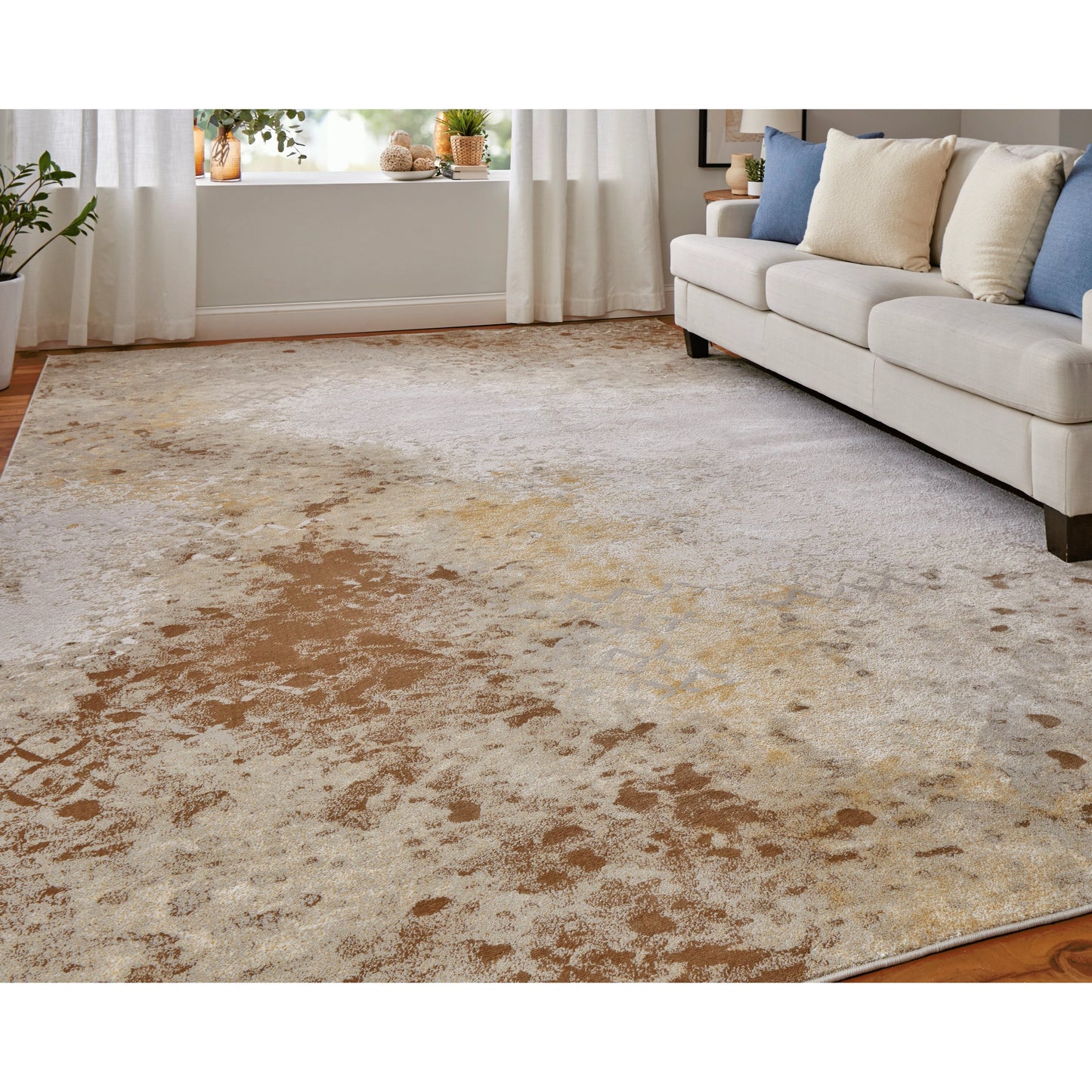 008 SI-2158668,SI-2158669,SI-2158670,SI-2158671,SI-2158672,SI-2158673 | Lifestyle | Waldor Rug - 73539NCF by Feizy in brown, tan, ivory. Made from polypropylene, polyester in a unique style.