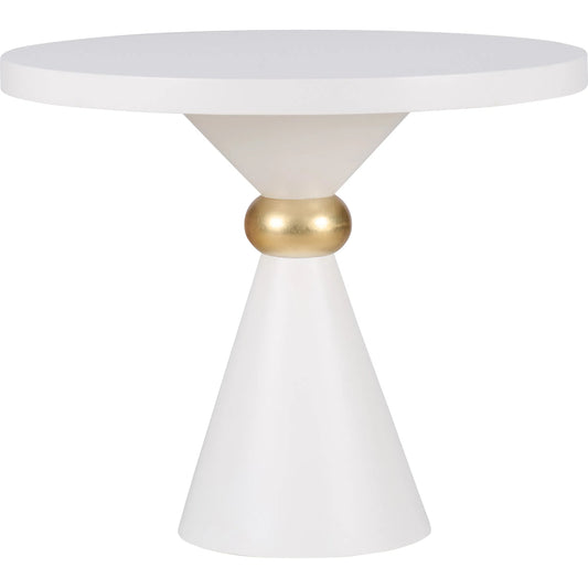 001 SI-2533780 | Primary Silo | Aerin Center Table by Chelsea House in white, cream, gold and white, goldleaf. Made from unique in a unique style.