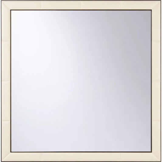 001 SI-2533869 | Primary Silo | Luca Mirror by Chelsea House in white, cream, brown and dark walnut, white, clear, plain. Made from unique in a unique style.