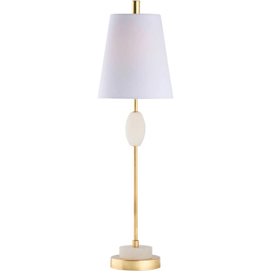 001 SI-2533841 | Primary Silo | Glenda Table Lamp by Chelsea House in white, cream, gold and natural white, gold leaf. Made from unique in a unique style.