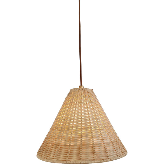 000 SI-2453024 | Primary Silo | Uptown Pendant by Chelsea House in brown, gold. Made from steel, rattan in a rustic style.