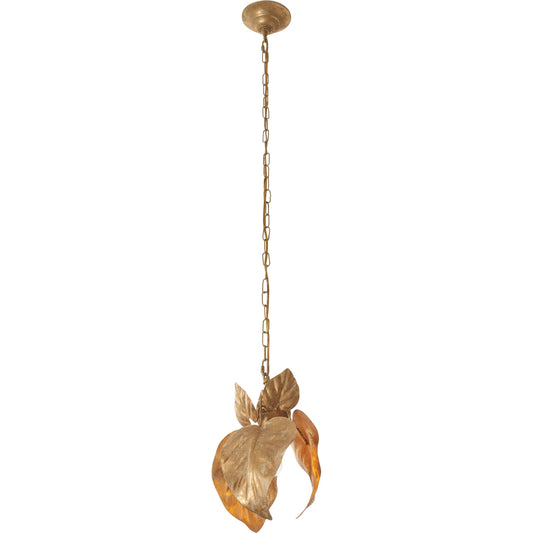 000 SI-2533900 | Primary Silo | Philodendron Pendant by Chelsea House in gold and antique gold leaf. Made from unique in a unique style.