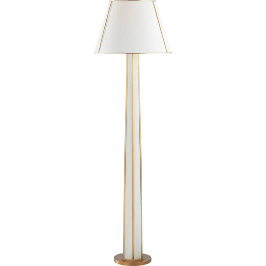 001 SI-2533806 | Primary Silo | Caroline Floor Lamp by Chelsea House in white, cream, gold and cream, antique brass. Made from unique in a unique style.