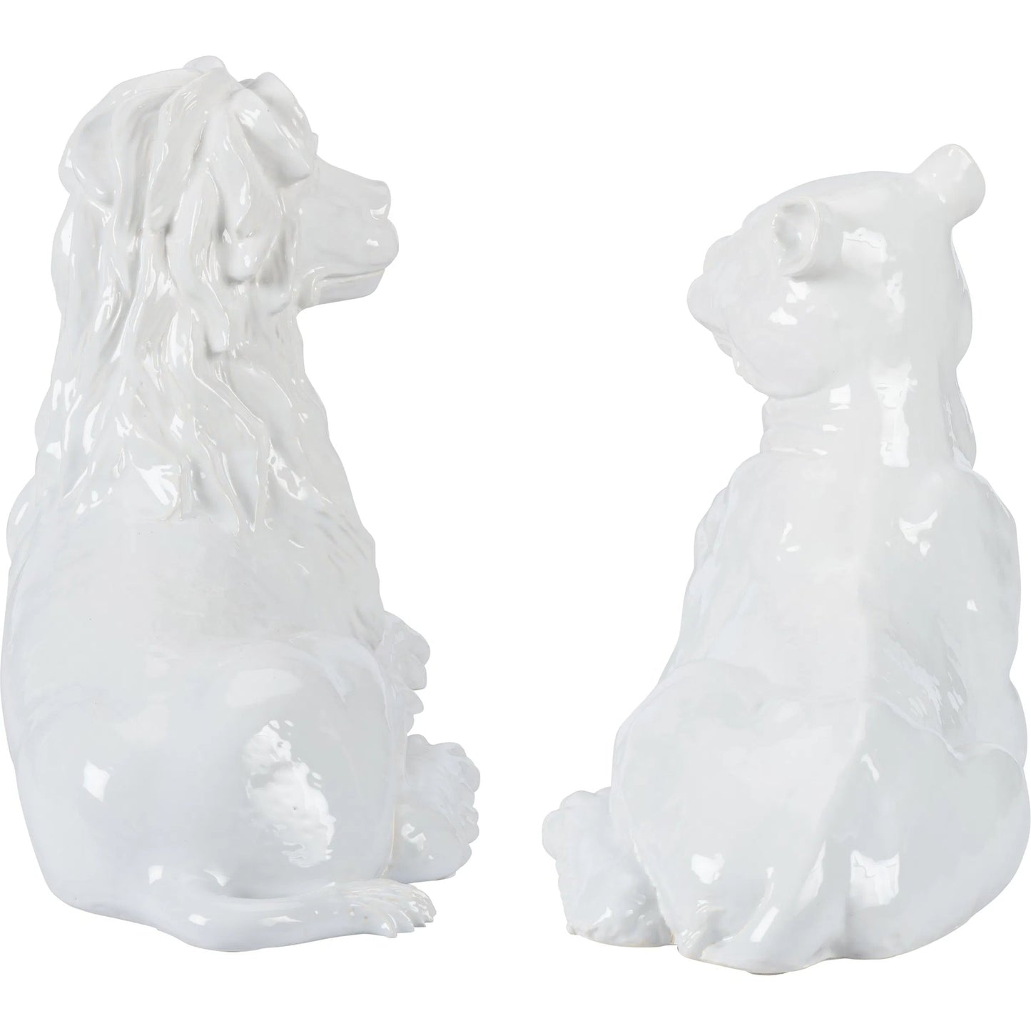 003 SI-2533929 | Additional Silo | Set of Meissen Lions by Chelsea House in white, cream and white glaze. Made from unique in a unique style.
