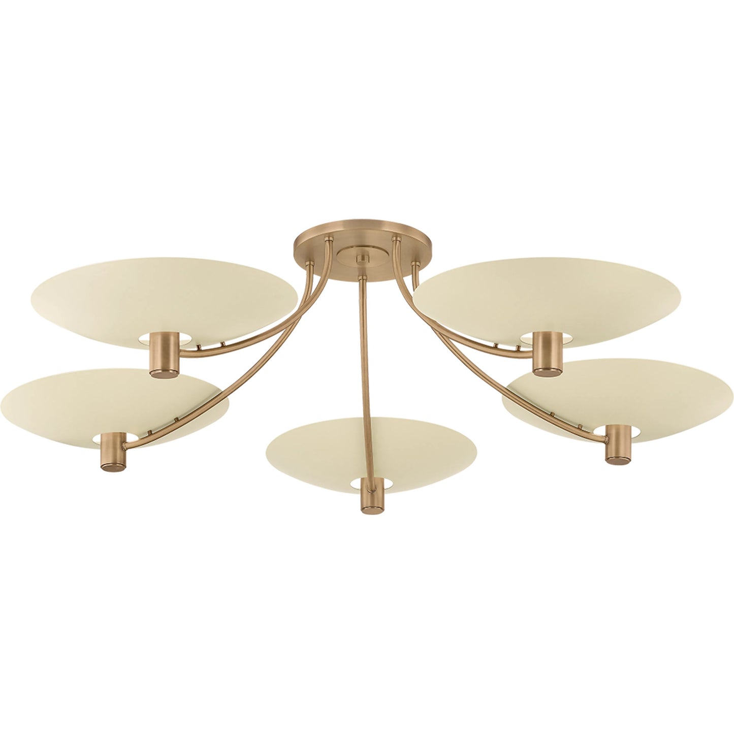 001 SI-2387345 | Primary Silo | Wolfe Semi Flushmount by Troy in patina brass, soft sand. Made from steel in a transitional style.