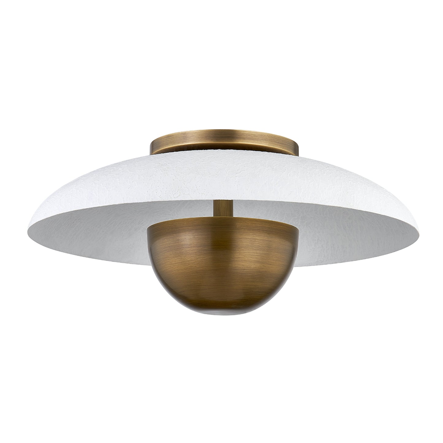 002 SI-2055068 | Additional Silo | Noah 1 Light Flush Mount by Troy in patina brass. Made from brass in a modern style.