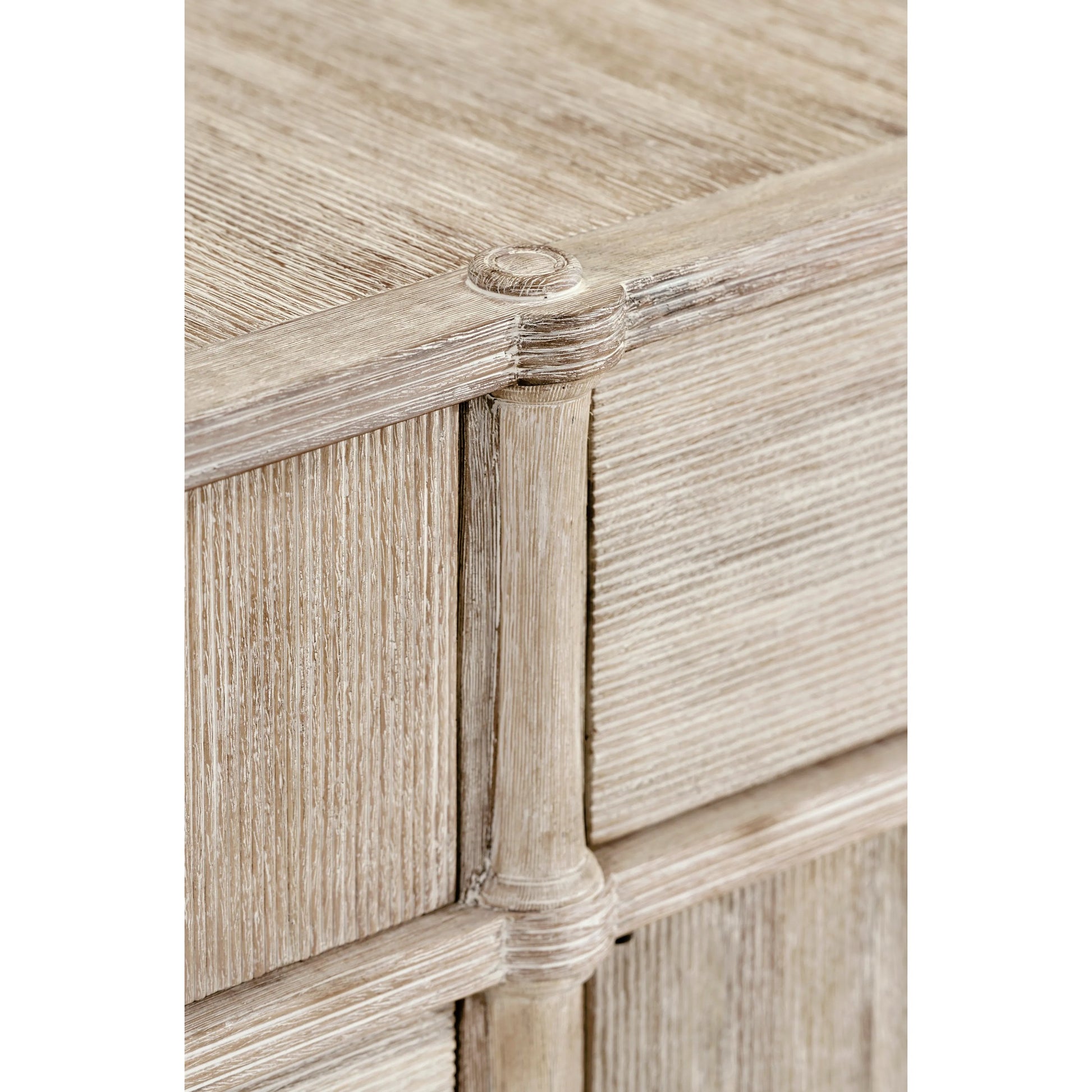 William Yeoward Bywater Credenza by Jonathan Charles in washed acacia. Made from acacia in a modern style.