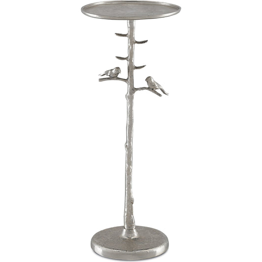 Piaf Drinks Table by Currey and Company. Made from cast aluminum in a transitional style.