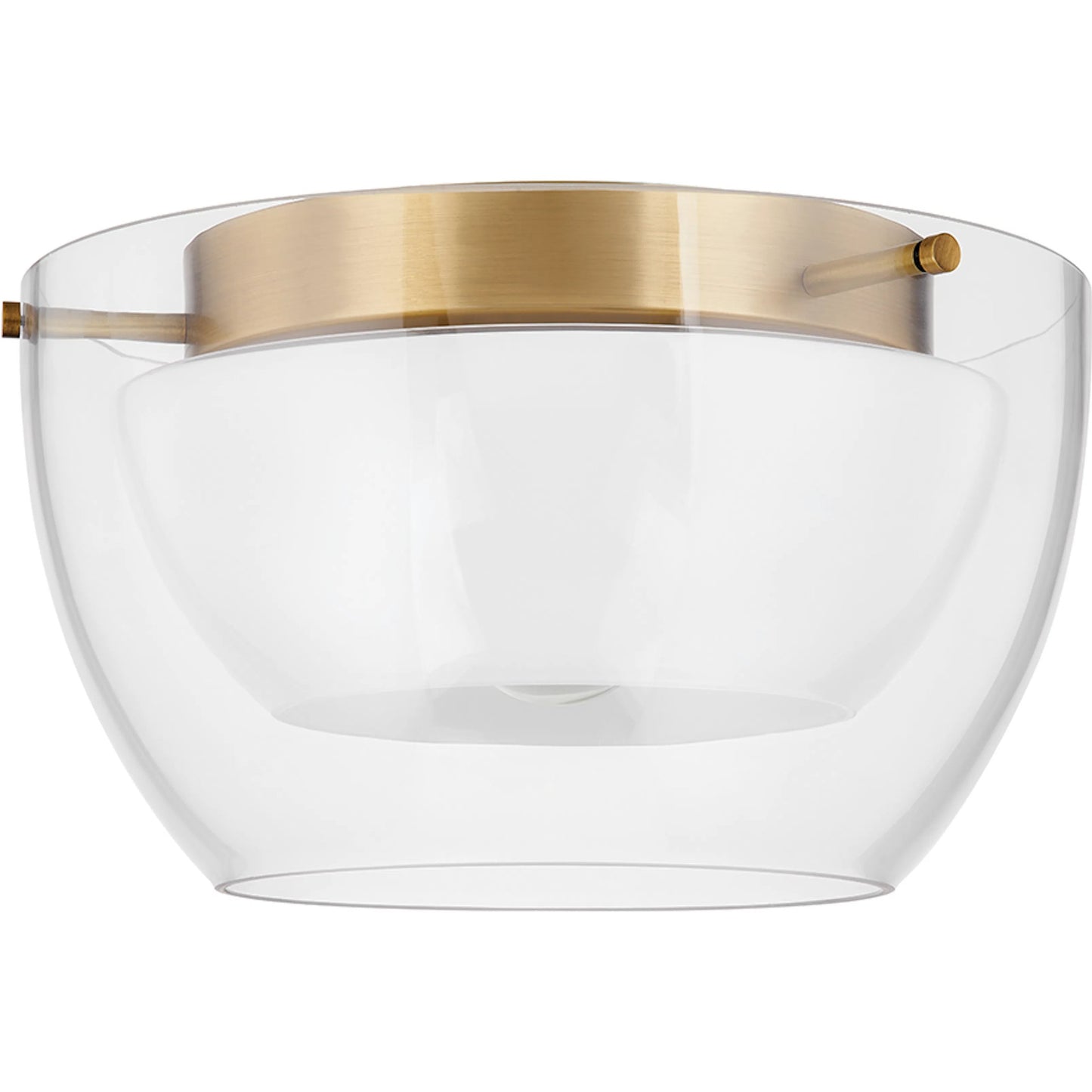 001 SI-2030191 | Primary Silo | Dutton Flush Mount by Troy. Made from glass in a modern style.
