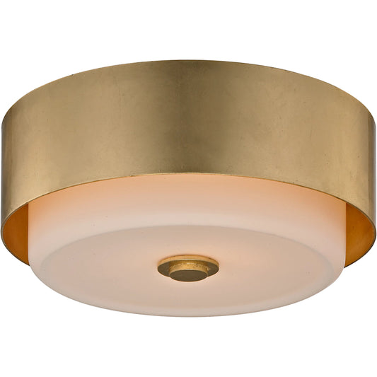005 SI-2072592 | Primary Silo | Allure Round Flush Mount by Troy in gold leaf. Made from hand worked iron in a modern style.