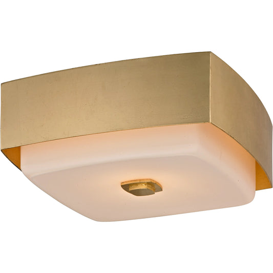 006 SI-2072594 | Primary Silo | Allure Square Flush Mount by Troy in gold leaf. Made from hand worked iron in a modern style.