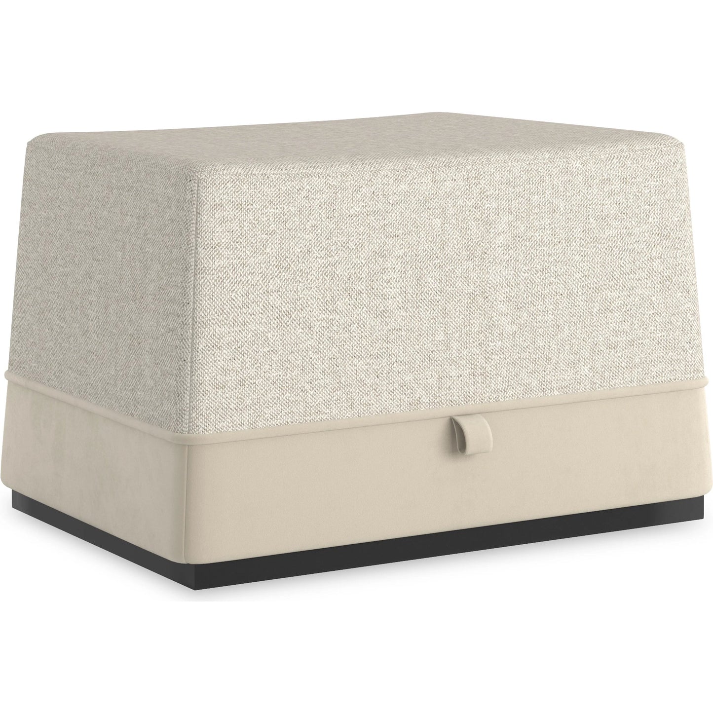 001 SI-2250483 | Primary Silo | Et Voila Ottoman by Caracole in mottled grey, pumice and dark chocolate. Made from birch in a unique style.