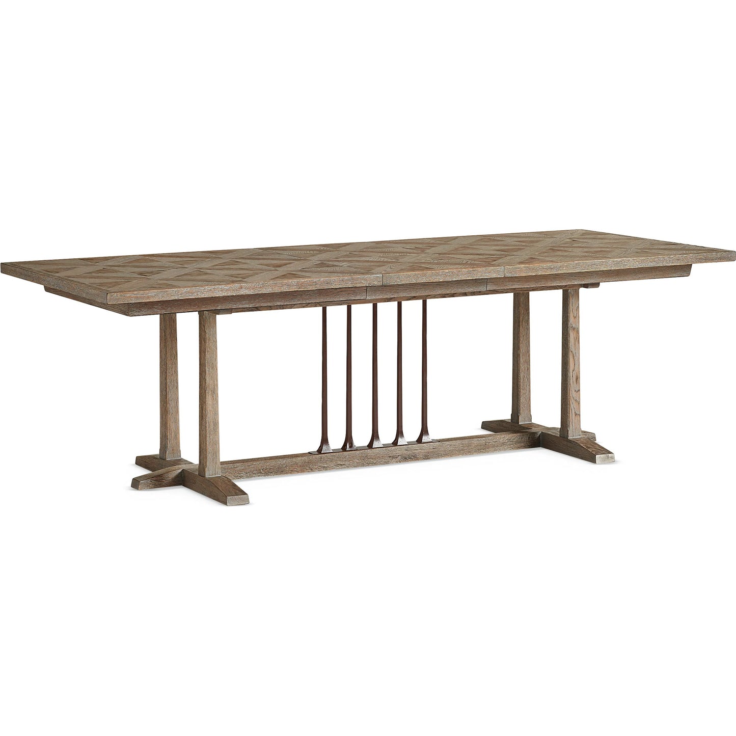 003 SI-1756643 | Additional Silo | Family Gathering Dining Table by Caracole in ash, chocolate bronze. Made from birch, metal, thick ash in a unique style.
