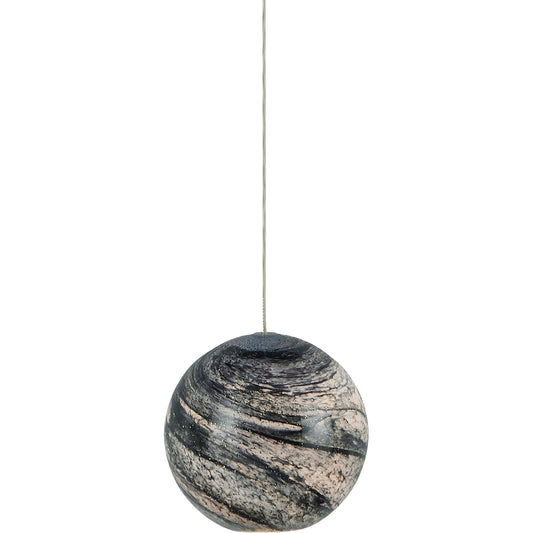 001 SI-1924080 | Primary Silo | Palatino 1-LIGHT Multi-Drop Pendant by Currey and Company in blue marbeled, silver. Made from earth with speckles, glass in a modern style.