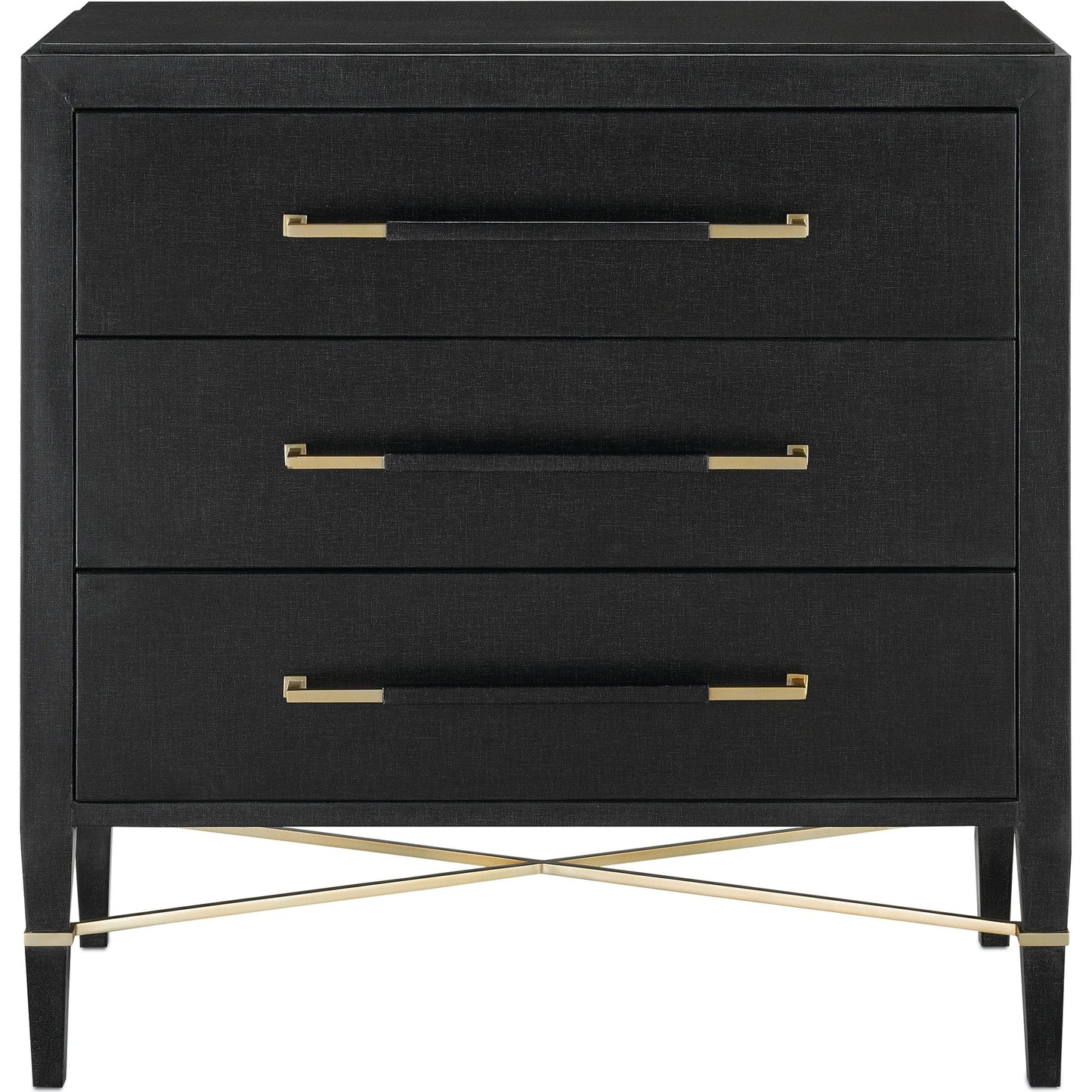 001 S-258263 | Primary Silo | Verona Chest by Currey and Company in black, champagne. Made from solid wood, engineered hardwood in a modern style.