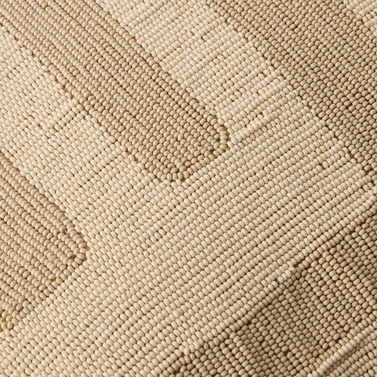 004 SI-2523941 | Closeup | Carthago Latch Beaded Pillow by Global Views. Made from canvas, muslin, polyester velvet, decorative beads in a rustic style.