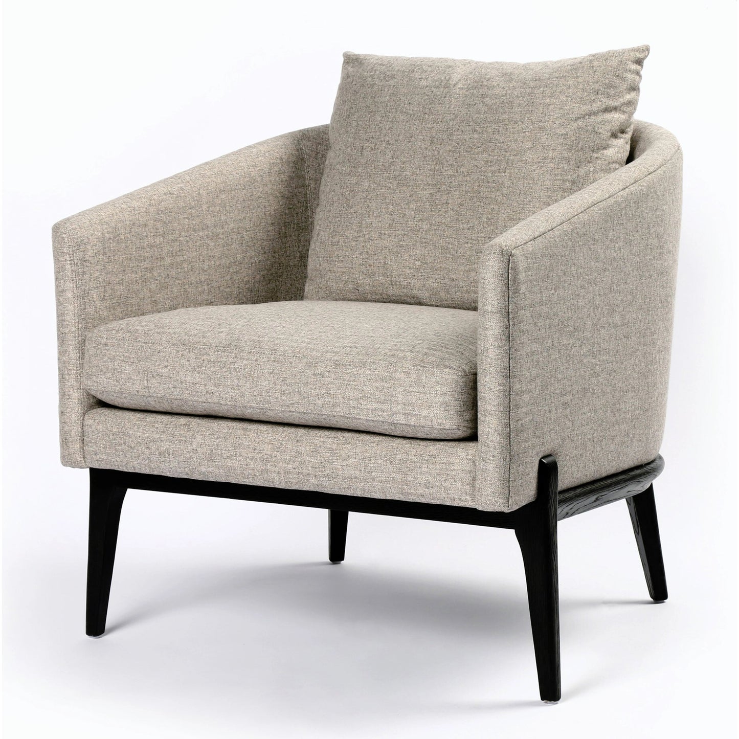 001 S-338890 | Primary Silo | Copeland Chair by Four Hands in orly natural and black oak. Made from 100% polyester, solid oak in a transitional style.