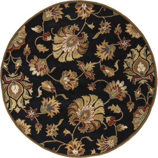 Caesar Rug - 1211 by Livabliss in black, dark brown, light beige, beige, light olive, medium brown. Made from 100% wool in a unique style.