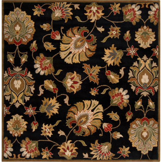 Caesar Rug - 1211 by Livabliss in black, dark brown, light beige, beige, light olive, medium brown. Made from 100% wool in a unique style.