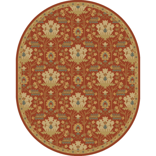 001 61367-9479 | Primary Silo | Caesar Rug - 12918 by Surya in burgandy, olive, dusty sage, tan, dark brown. Made from 100% wool in a unique style.