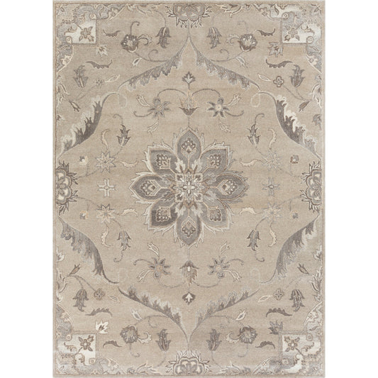 000 98332-9464 | Primary Silo | Caesar CAE-1113 Rug by Livabliss in taupe, light beige, charcoal, tan, black. Made from 100% wool in a unique style.