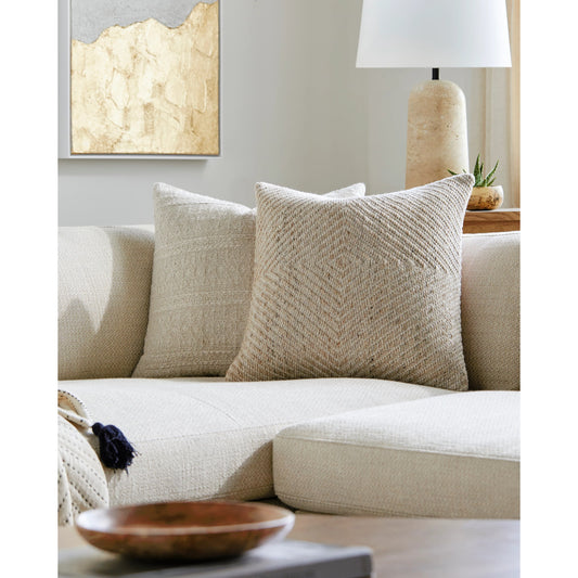 Cairn Pillow - 527780 by Surya. Made from front: 100% recycled pet yarn, back: 100% polyester in a modern style.