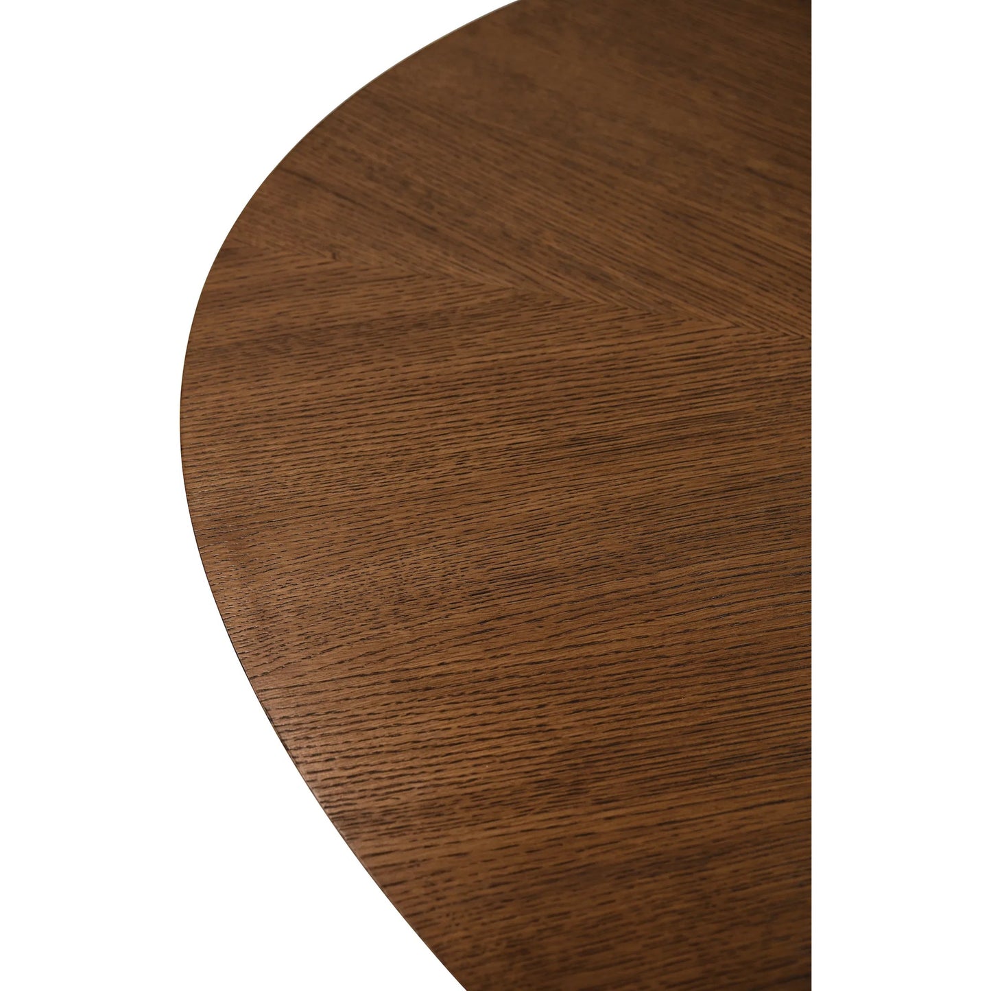 004 SI-2538632 | Closeup | Callum Oval Dining Table by Worlds Away in provincial brown oak. Made from unique in a unique style.