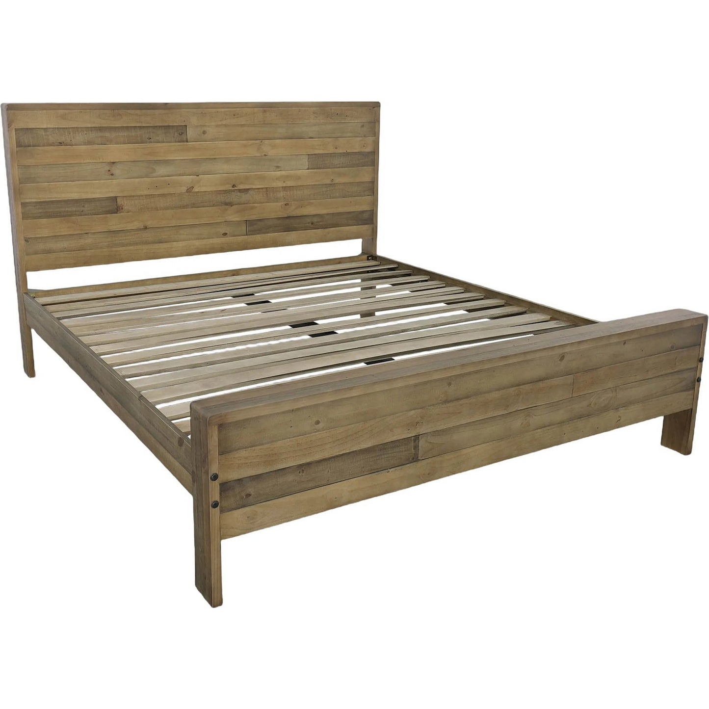 001 SI-2533485 | Primary Silo | Campestre Modern Bed by LH Imports in brown and natural rustic. Made from reclaimed pine in a unique style.