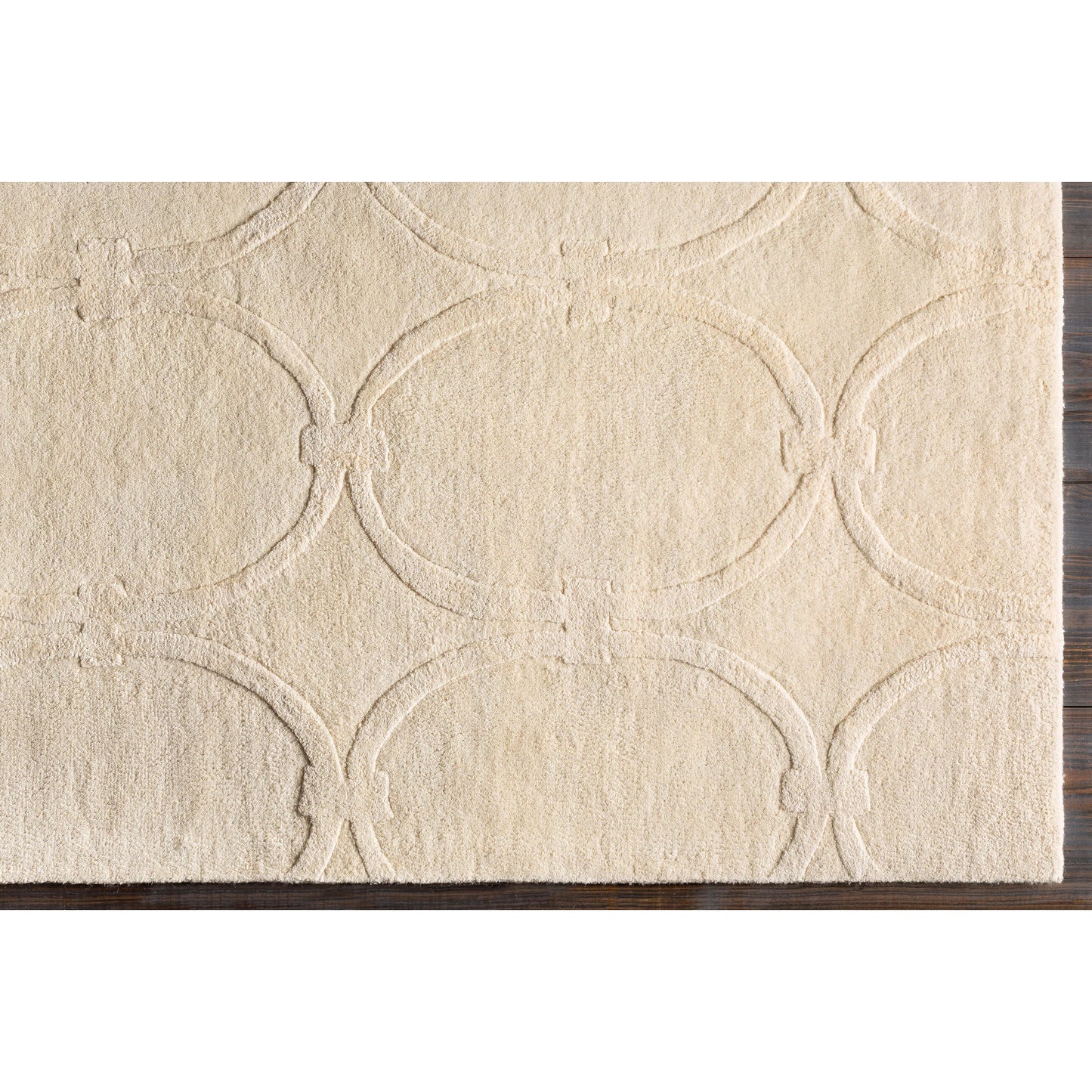 008 22307-9712,22307-9715 | Closeup | Modern Classics Rug - 412 by Surya in light beige. Made from 100% new zealand wool in a unique style.