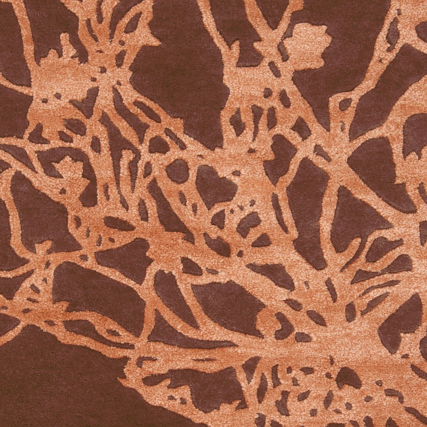 003 22314-9717 | Closeup | Modern Classics Rug - 432 by Surya in dark brown, dusty coral. Made from 100% new zealand wool in a unique style.