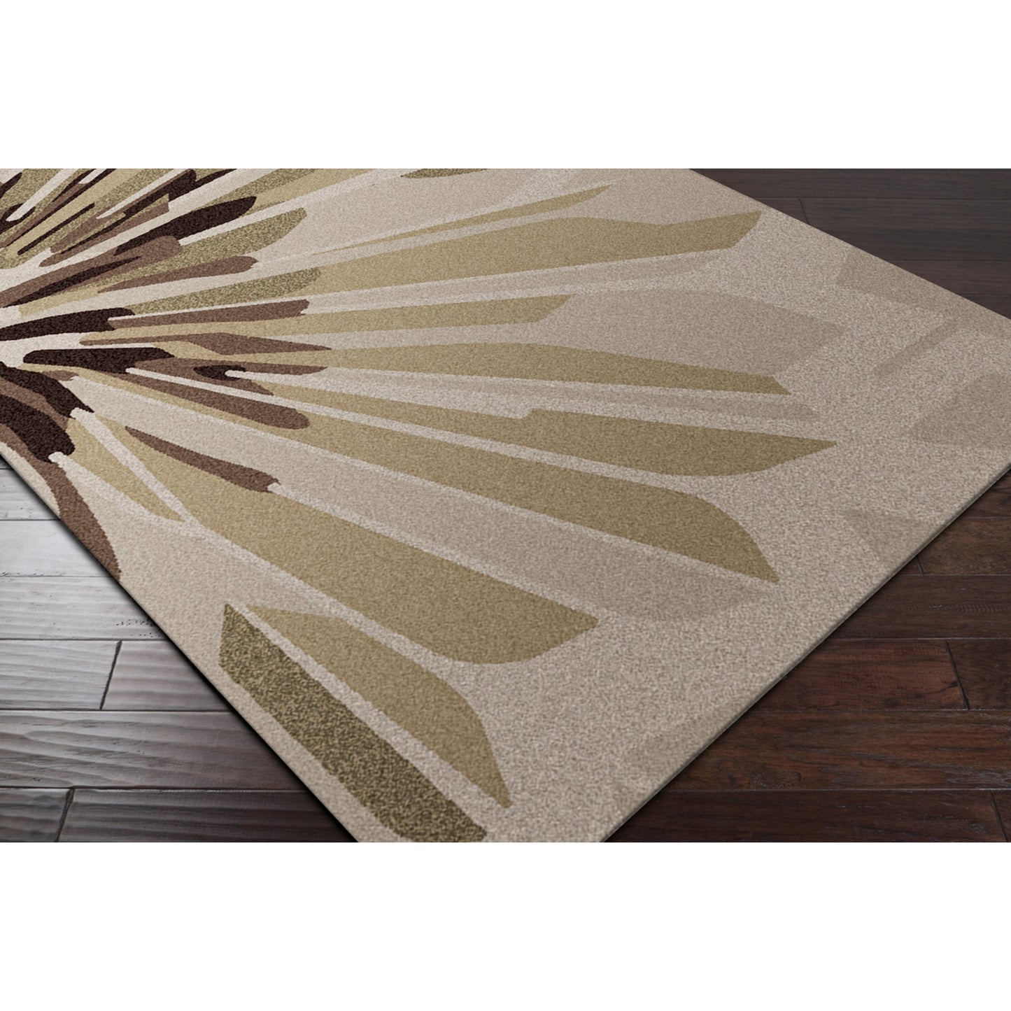 004 45944-9717 | Closeup | Modern Classics Rug - 830 by Surya in oatmeal, olive, gray, light gray, dark brown. Made from 100% new zealand wool in a unique style.
