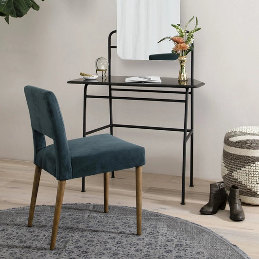 Joseph Dining Chair by Four Hands. Made from 100% polyester, solid oak in a unique style.