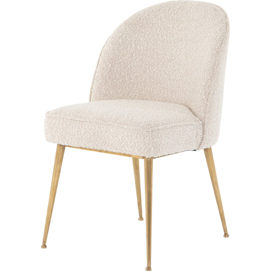 Jolin Dining Chair by Four Hands in knoll natural. Made from 95% polyester, 5% acrylic, stainless steel, 100% polyester in a modern style.