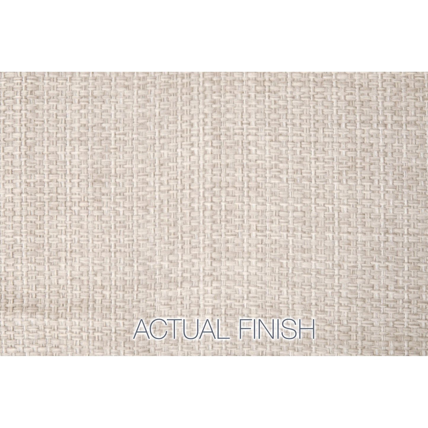 003 SI-2374636 | Closeup | Caspian Outdoor Swivel Rocker Sofa Chair by Essentials For Living in taupe oval rope, performance ecru weave. Made from aluminum in a transitional style.