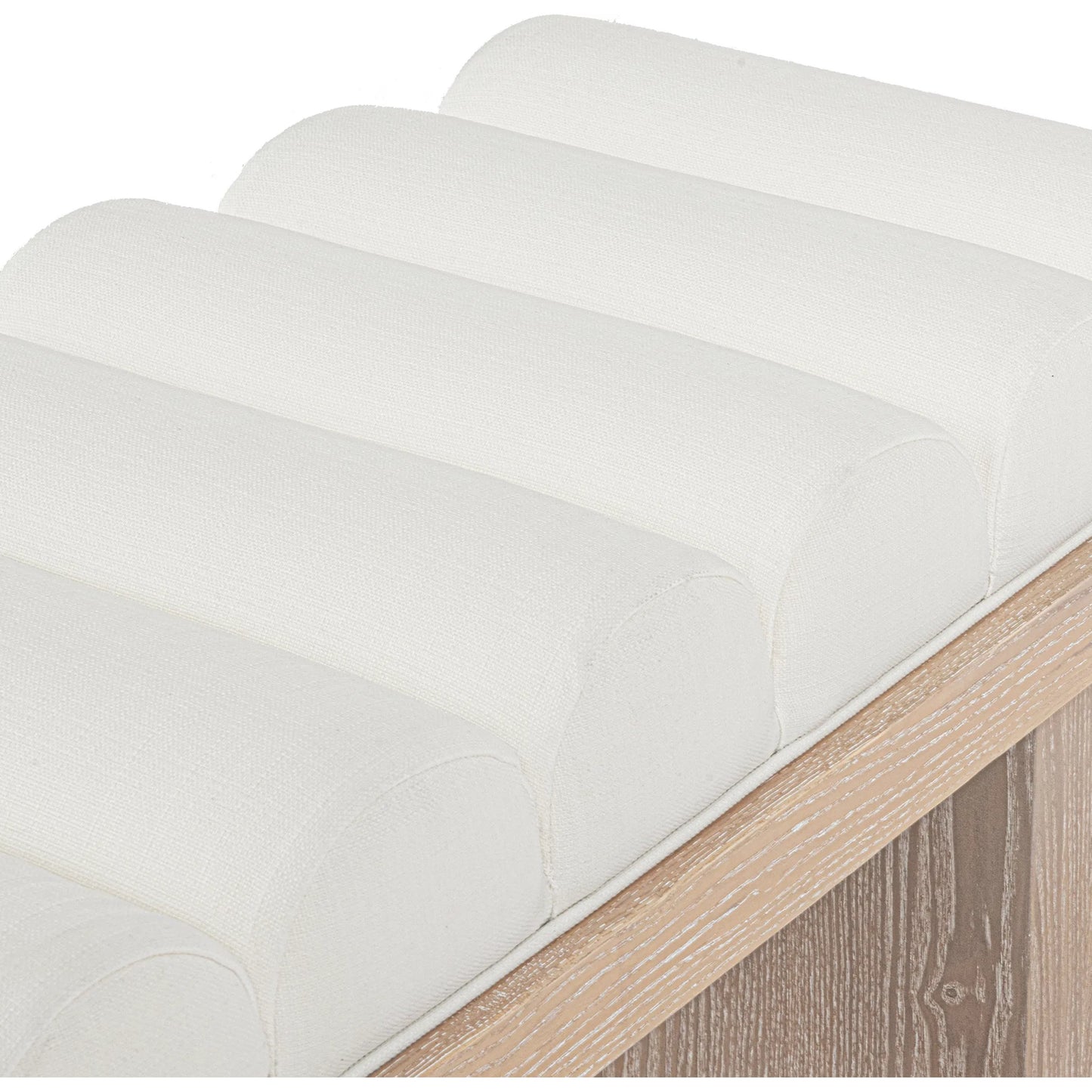 019 SI-2106307 | Additional Silo | Caspian Channeled Seat Bench by Worlds Away. Made from unique in a modern style.