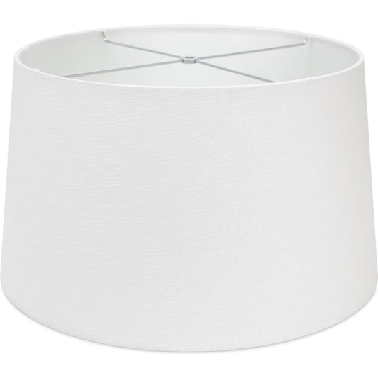 Linen Shade in Casual Linen by Couture Lamps in white. Made from linen in a transitional style.