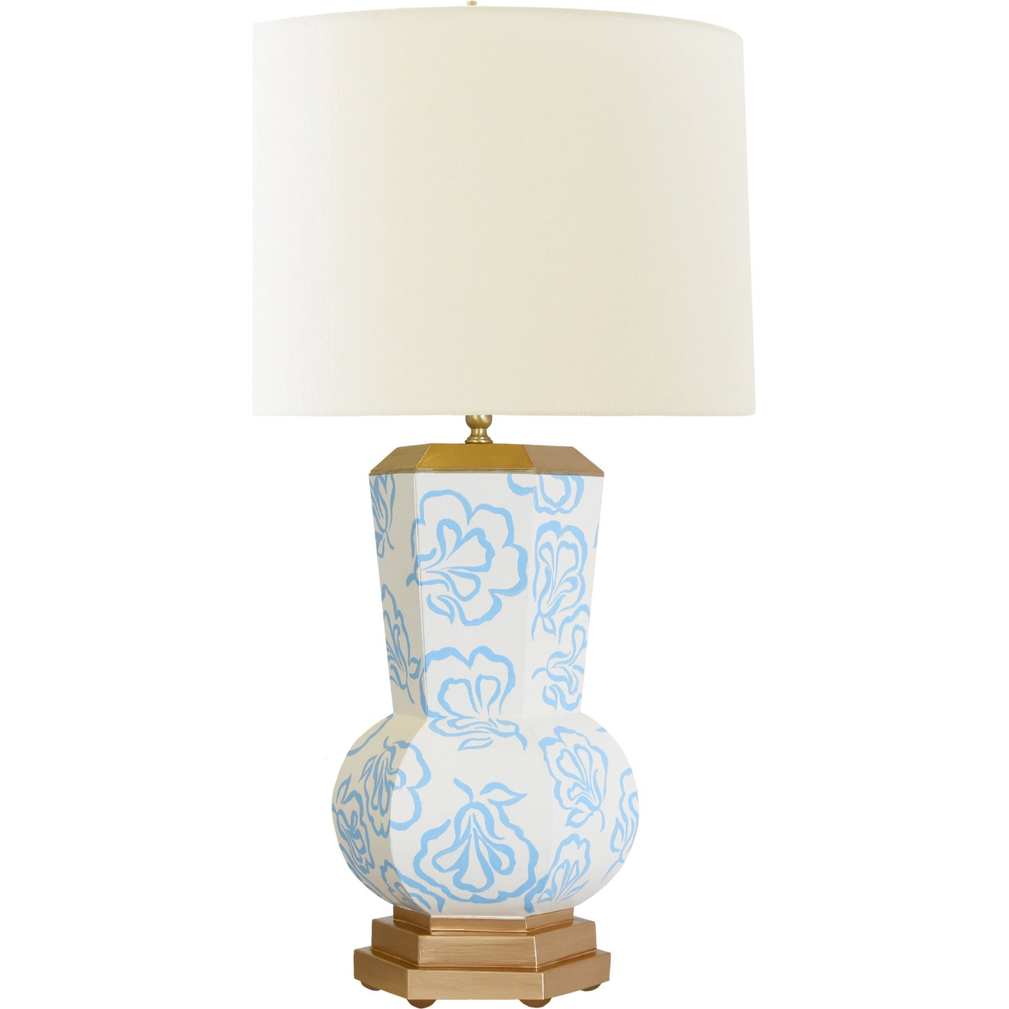 001 SI-1966038 | Primary Silo | Catalina Bloom Table Lamp by Worlds Away in light blue. Made from unique in a modern style.