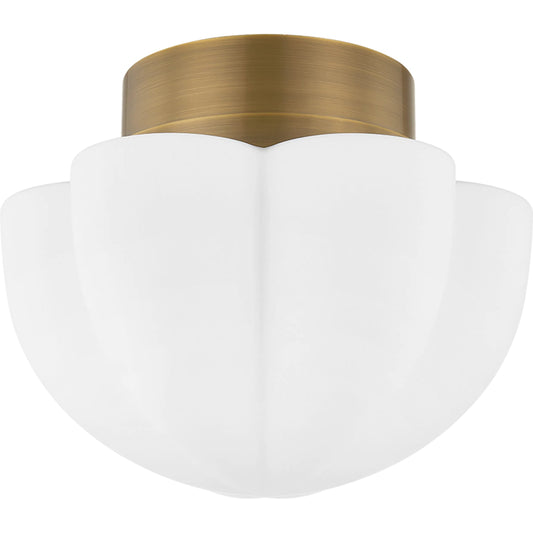 Seabrook Flush Mount by Hudson Valley in historic bronze. Made from steel in a transitional style.