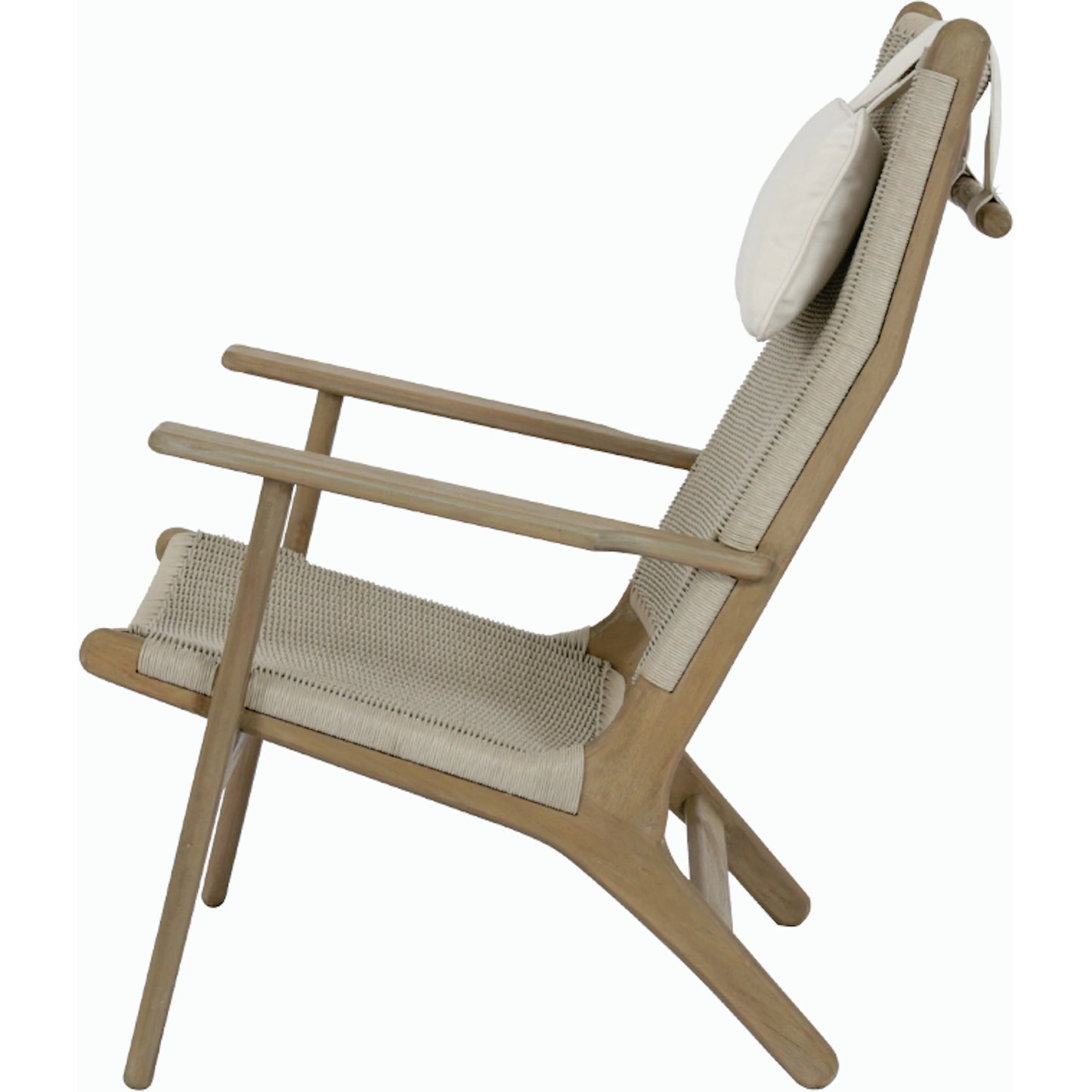 004 SI-2167242 | Additional Silo | Coastal Outdoor Teak Cushionless Highback Chair by Sunset West in teak. Made from teak in a coastal style.