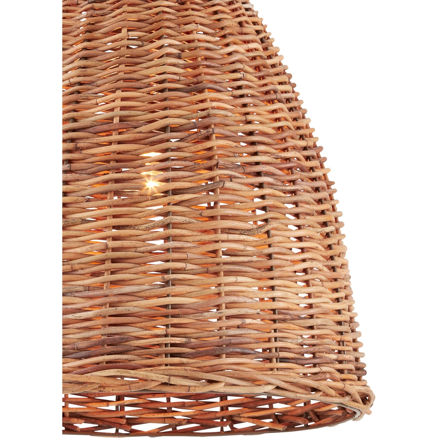 005 S-223937 | Closeup | Basket Pendant by Currey and Company. Made from wrought iron, arurog in a coastal style.