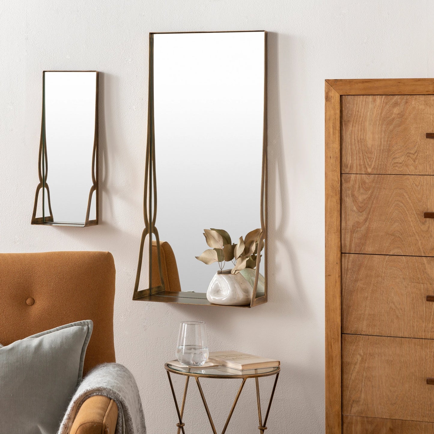 002 SI-1878452 | Lifestyle | Cabriole - 30063 (Set of 2) by Surya in gold and powder coated. Made from metal in a transitional style.