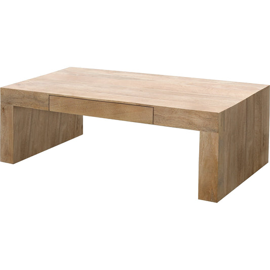 Coburn Coffee Table - 530927 by Surya in brown and natural. Made from top: mango wood, base: mango wood in a modern style.